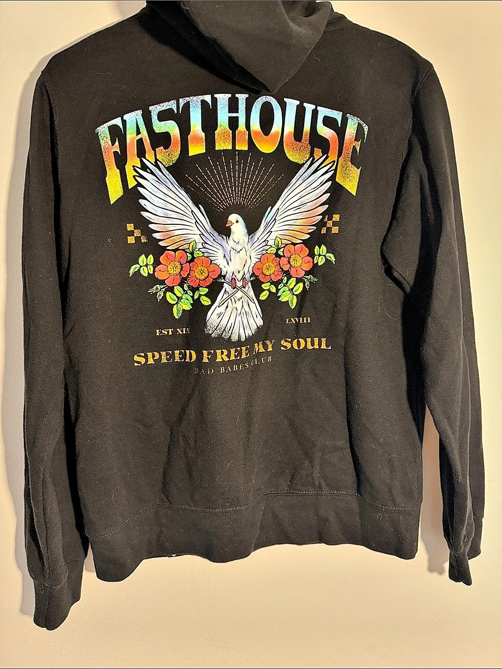 Fast House Speed Free My Soul Graphic Hoodie XL Like New